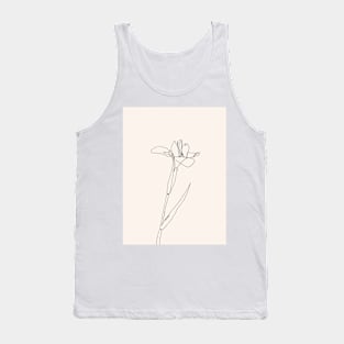 Pink Flower Petal Tank Top